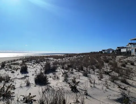 Sand dunes in Surf City, NJ
